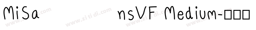 MiSansVF Medium字体转换